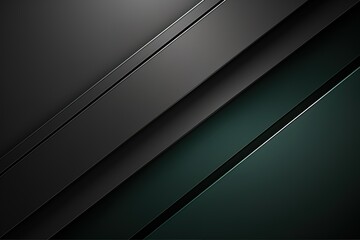 Abstract diagonal background black and green, dark, light with gradient with metallic texture. This is a surface with patterns, soft lines, a technical gradient.