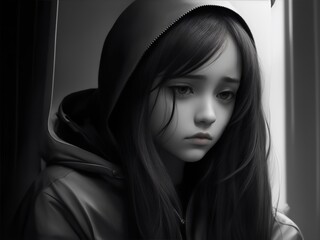 depression  Sad girl