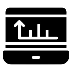 Computer technology icon symbol vector image. Illustration of the dekstop monitor display design image