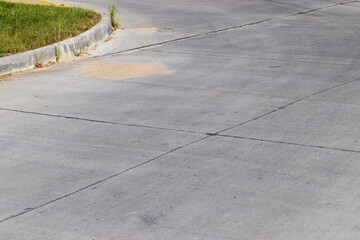 Part of a concrete road for cars