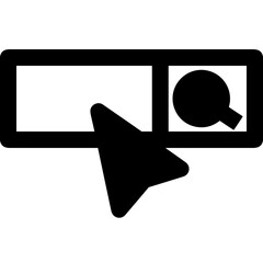 Computer technology icon symbol vector image. Illustration of the dekstop monitor display design image