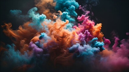 Fototapeta na wymiar colored smoke, full spectrum, diffuse colored light 