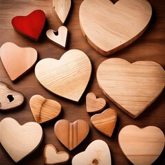 Obraz premium heart shaped blocks