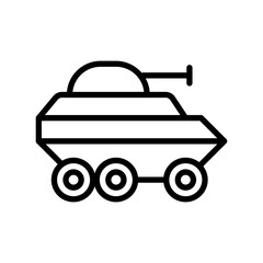 Army truck vector icon which can easily modify or edit

