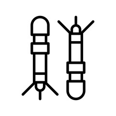 Missile vector icon which can easily modify or edit

