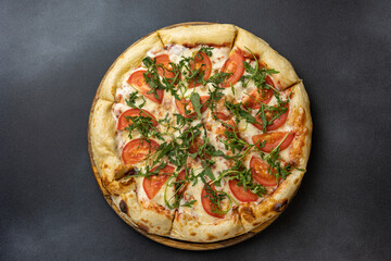 delicious pizza in the restaurant