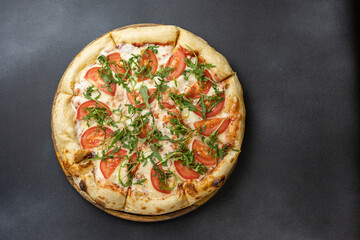 delicious pizza in the restaurant