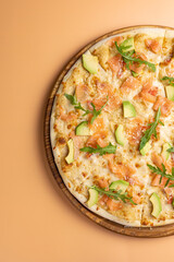 delicious pizza in the restaurant