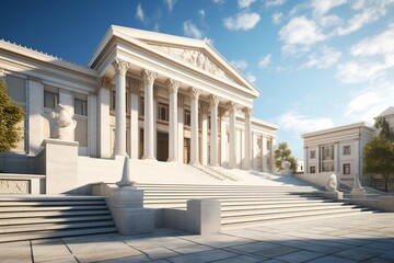 supreme court building city, Generative AI