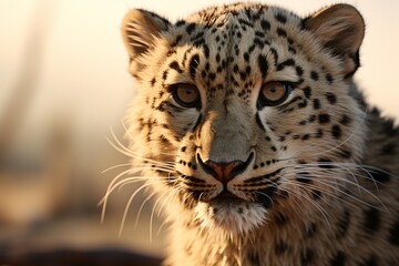 portrait of a leopard, Generative AI