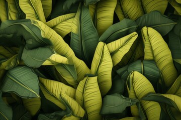 green leaves background, Generative AI