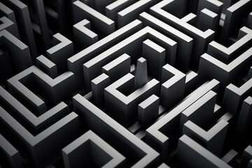 maze background, Generative AI