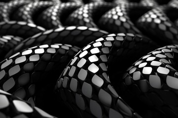 close up of a snake, Generative AI