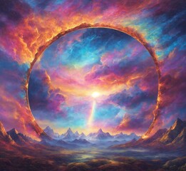 Circle of fire in the sky