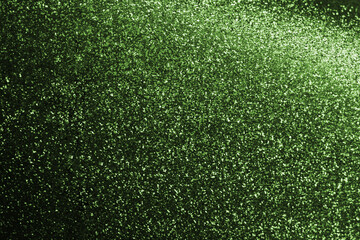 Abstract green sparkle glitter background