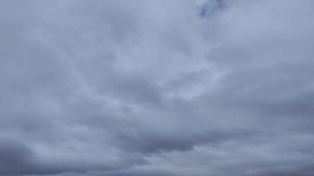 Gray sky turns almost black