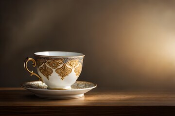 Obraz na płótnie Canvas cup of coffee on the table 