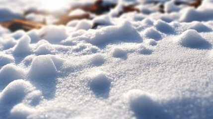 Obraz premium snow on the snow