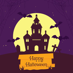 Happy Halloween background.