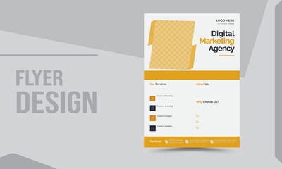 Flyer template design 