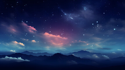 Fototapeta premium beautiful scenery background, beautiful illustration landscape