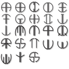 set of the alphabet logos