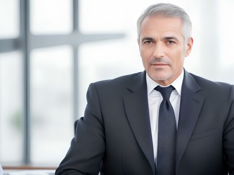 portrait of professional businessman at office