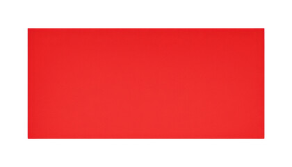 Obraz premium red paper isolated on transparent background cutout