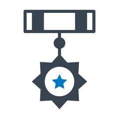 Military badge vector icon which can easily modify or edit

