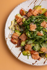 delicious salad in the restaurant