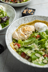 delicious salad in the restaurant