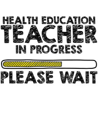 Obraz premium Health Education Teacher in Progress School Teacher