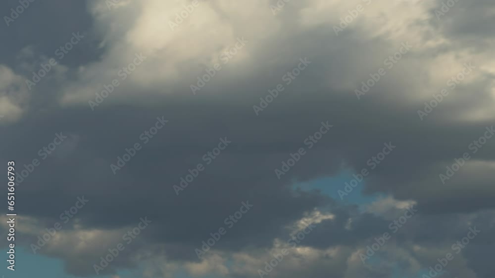 Canvas Prints time lapse of blue sky and white clouds