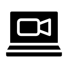 Computer technology icon symbol vector image. Illustration of the dekstop monitor display design image