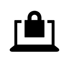 Computer technology icon symbol vector image. Illustration of the dekstop monitor display design image