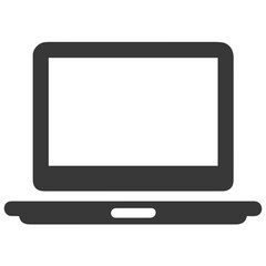 Computer technology icon symbol vector image. Illustration of the dekstop monitor display design image