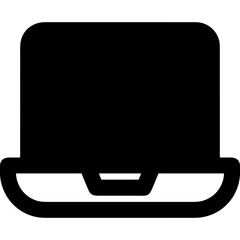 Computer technology icon symbol vector image. Illustration of the dekstop monitor display design image