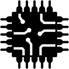 Computer technology icon symbol vector image. Illustration of the dekstop monitor display design image