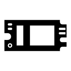 Computer technology icon symbol vector image. Illustration of the dekstop monitor display design image