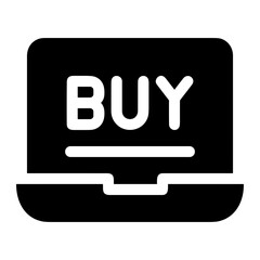 Computer technology icon symbol vector image. Illustration of the dekstop monitor display design image