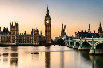 Poster houses of parliament city © Mateen