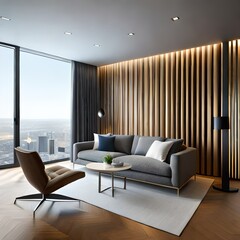 modern interior design of bedroom living room
