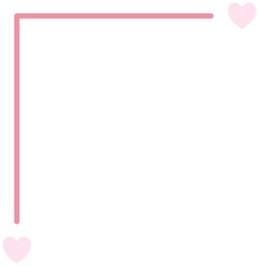 cute line corner frame, border decoration