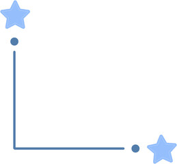 cute line corner frame, border decoration