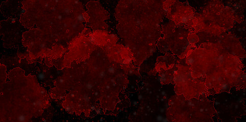 Red wall grunge texture hand painted watercolor horror texture background. red splatter and black watercolor background abstract texture with color splash design.