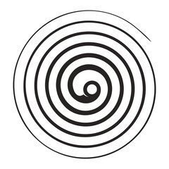 Spiral, rotating, spinning design elements icon