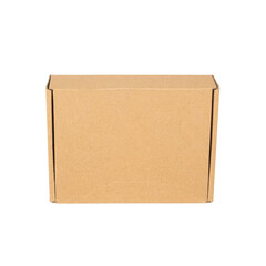 Cardboard box for parcels and logistics. Isolate