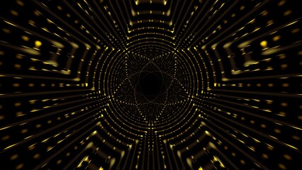 overlapping yellow star shapes art