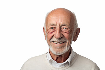 Obraz premium elderly man smile happily on bokeh style background