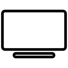 Computer technology icon symbol vector image. Illustration of the dekstop monitor display design image